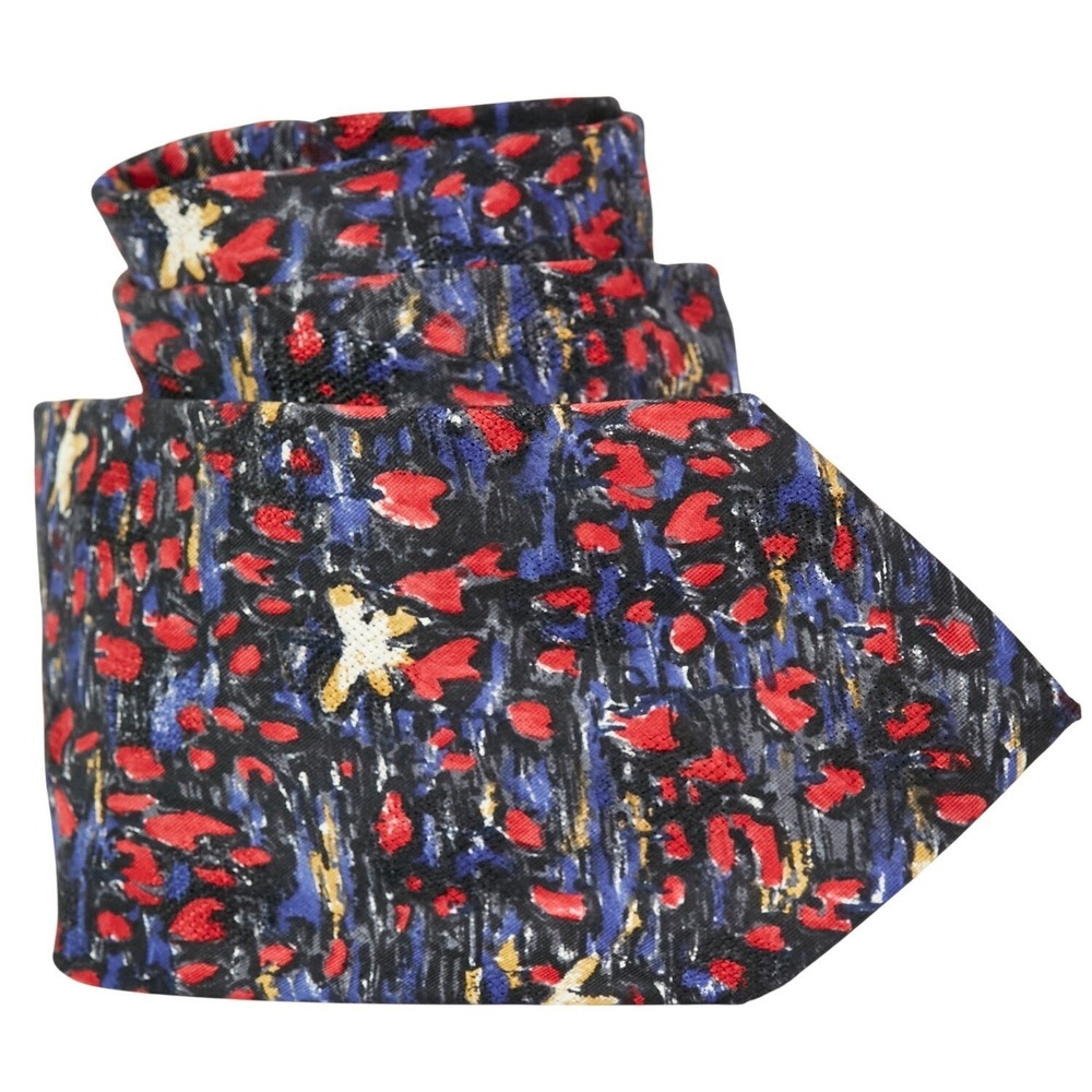 Ungaro Paris Men's Abstract Art Silk‎ Necktie Novelty Made Italy Designer READ
